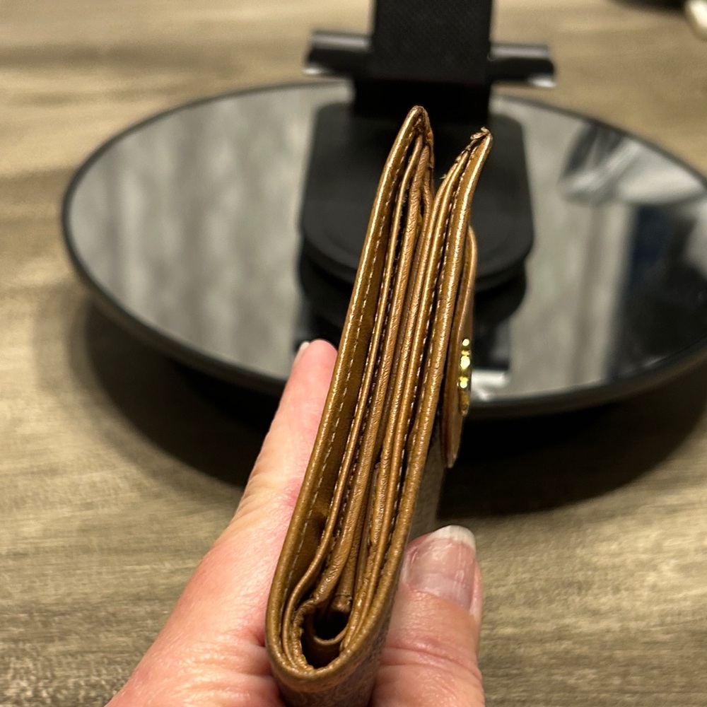 239. Celine Brown and Tan Leather Wallet - Picture 10 of 11